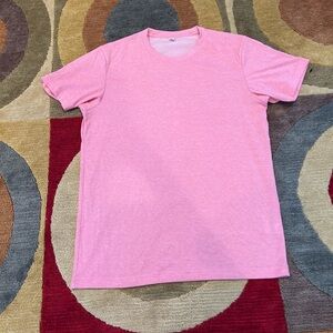 Uniqlo Men Heather Light Pink Basic Short Sleeve T Shirt Men’s Size Medium